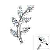 Claw Set Jewelled Vine Labret