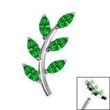 Claw Set Jewelled Vine Labret
