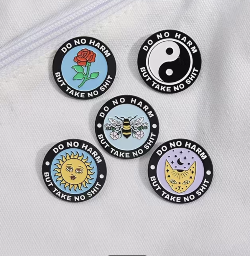 Slogan Lapel Pin