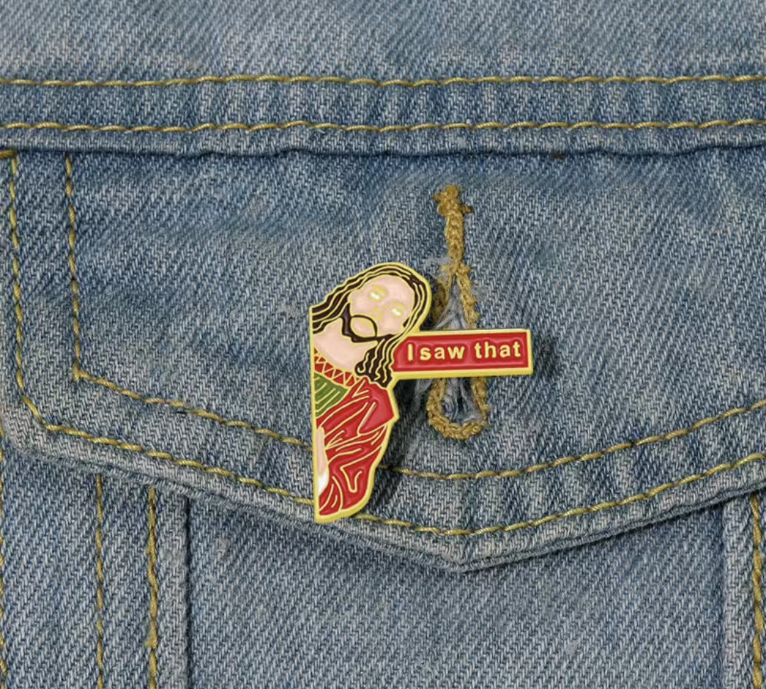 Slogan Lapel Pin