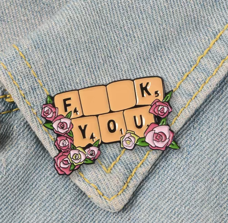 Slogan Lapel Pin