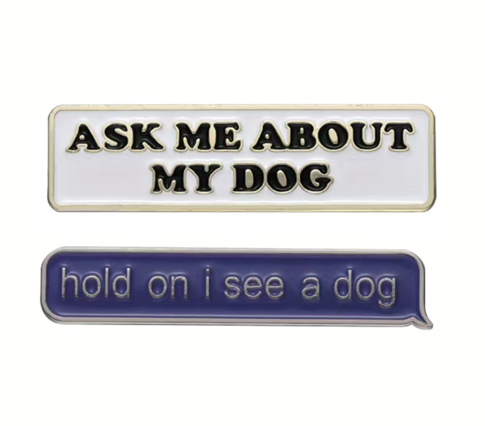 Slogan Lapel Pin