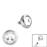Bezel Set Jewelled Labret
