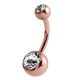 Double Jewelled Belly Bars
