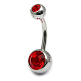 Double Jewelled Belly Bars