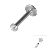 Bezel Set Jewelled Labret