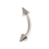 Curve barbell with cone attachments