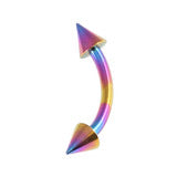 Curve barbell with cone attachments