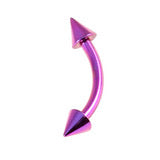 Curve barbell with cone attachments
