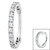 Pave Set Jewelled Edge Hinged Clicker Ring