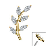 Claw Set Jewelled Vine Labret