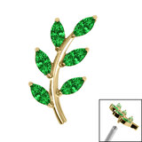 Claw Set Jewelled Vine Labret