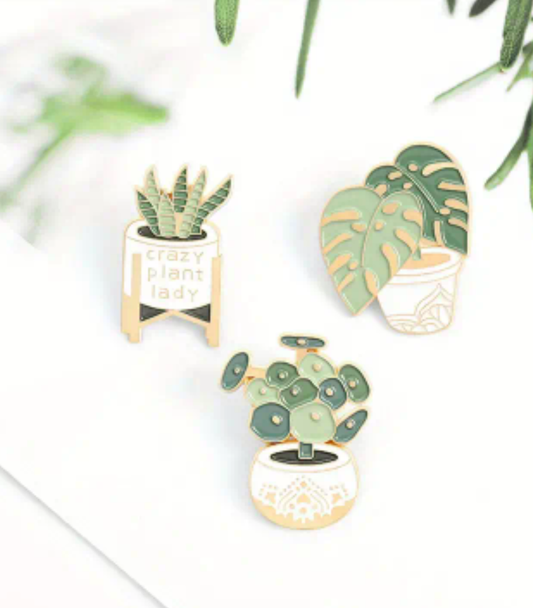 Plant Pin Badges