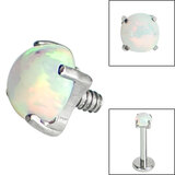 Round Synth Opal Jewel Attachment