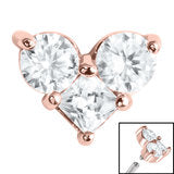 3 Jewelled Heart Attachment