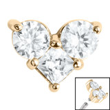 3 Jewelled Heart Attachment