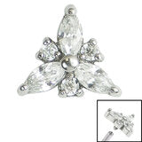 3 Jewelled Marquise Trinity - Top Only