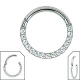 Pavé side set Eternity ring