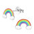 Rainbow Cloud Ear Studs