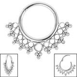 Ornate Asia Hinged Clicker Ring