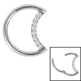 Jewelled Moon Clicker Ring PRE ORDER