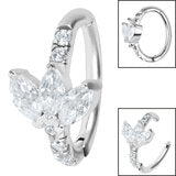 Marquise jewelled fan Belly clicker